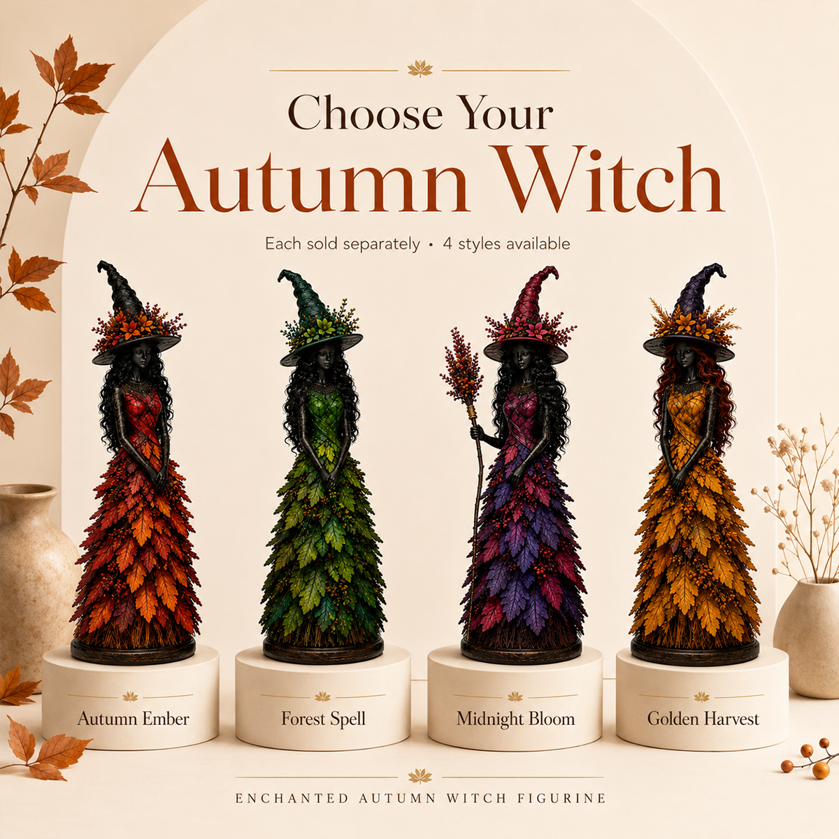 🧙‍♀️Enchanted Autumn Witch Figurine (📦Buy 2 Free Shipping)