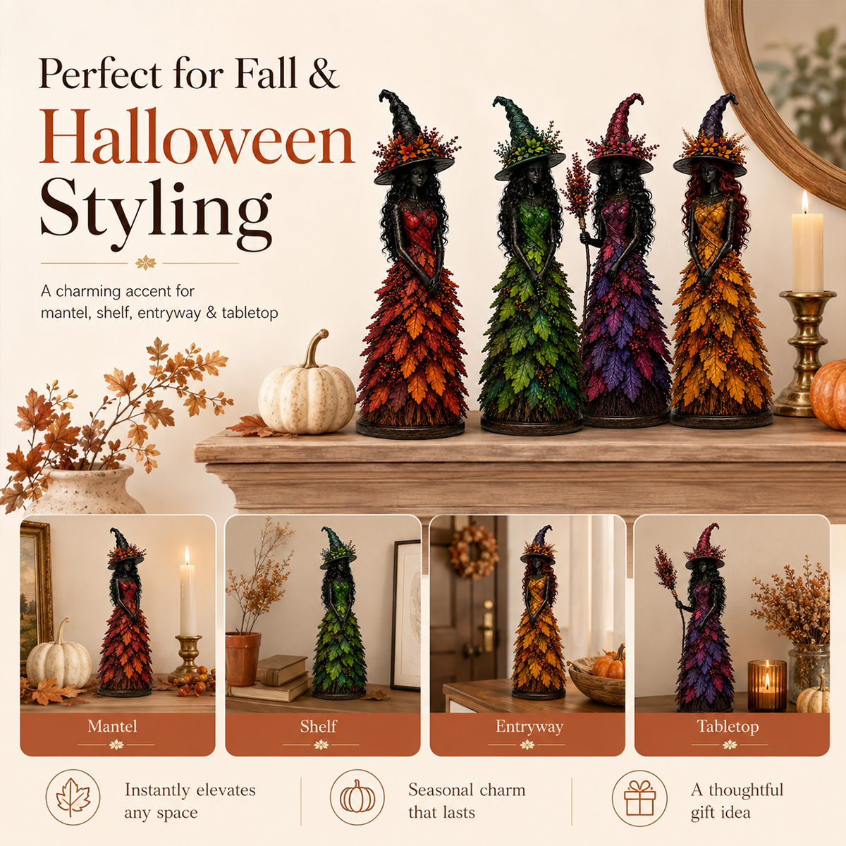 🧙‍♀️Enchanted Autumn Witch Figurine (📦Buy 2 Free Shipping)