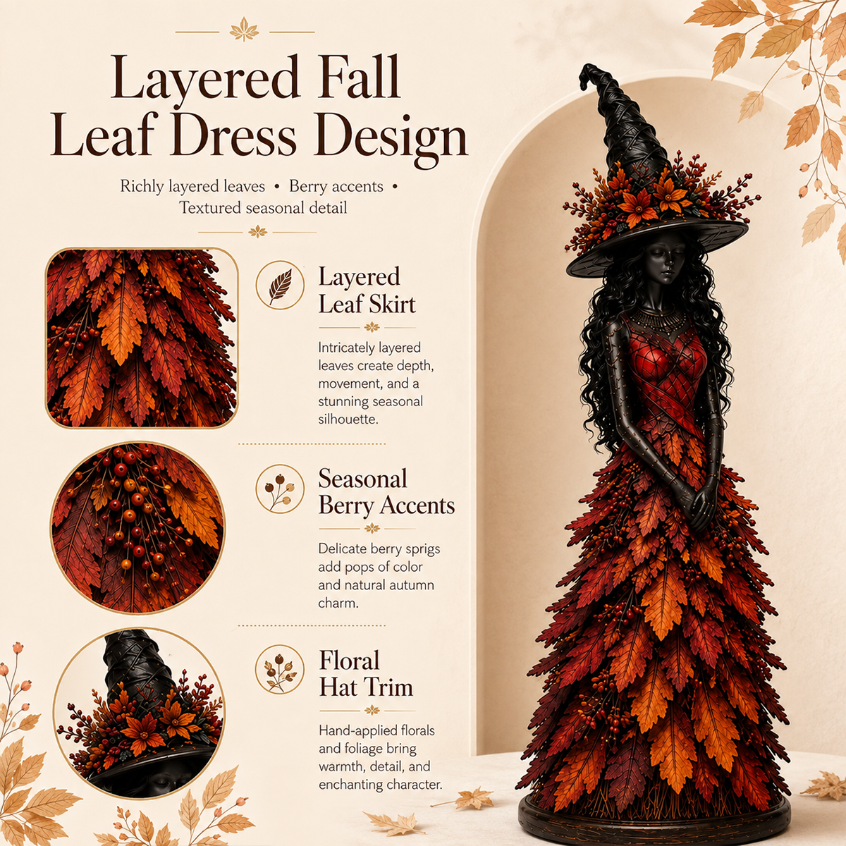 🧙‍♀️Enchanted Autumn Witch Figurine (📦Buy 2 Free Shipping)