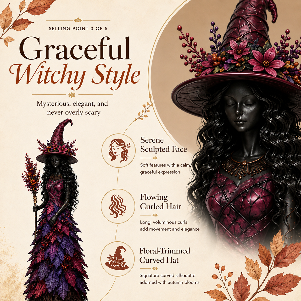 🧙‍♀️Enchanted Autumn Witch Figurine (📦Buy 2 Free Shipping)