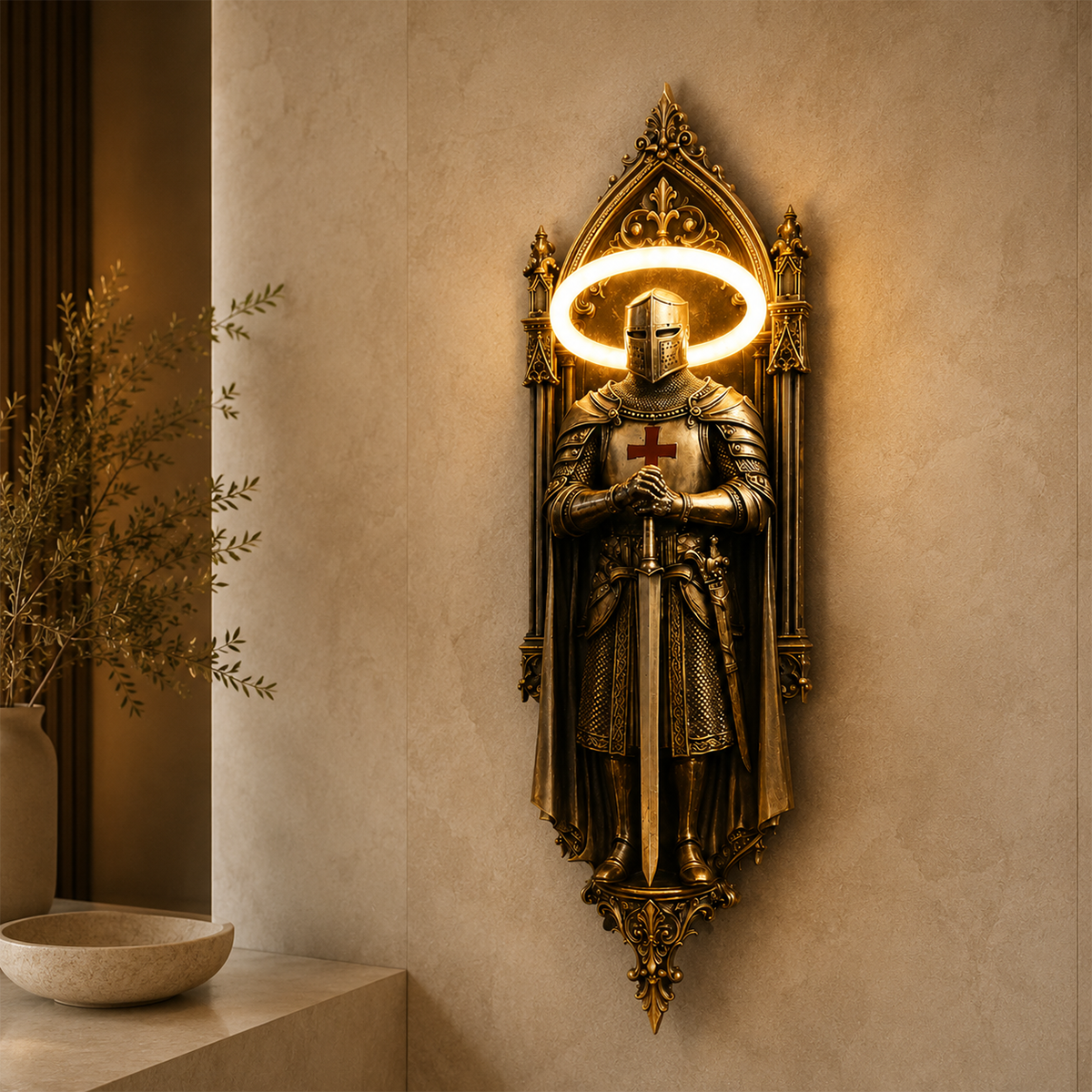 🛡️Illuminate Your Space With The Honor-Knight Wall Lamp✝️⚔️