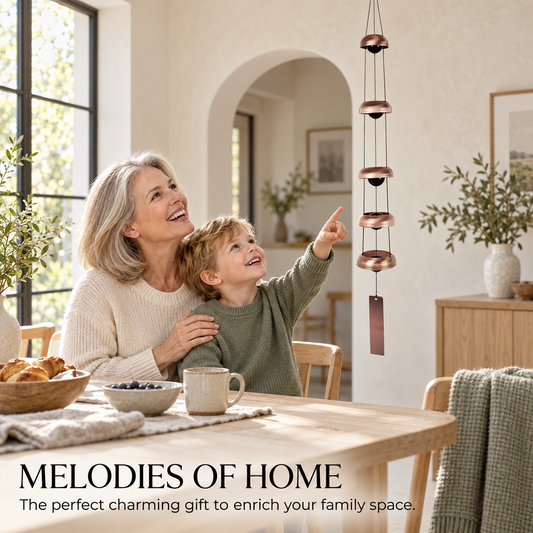 🔔 Golden Harmony Brass Wind Chime