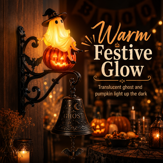 🎃Vintage Ghost Bell Halloween Decor | Retro Charm by Day, Magical Glow by Night