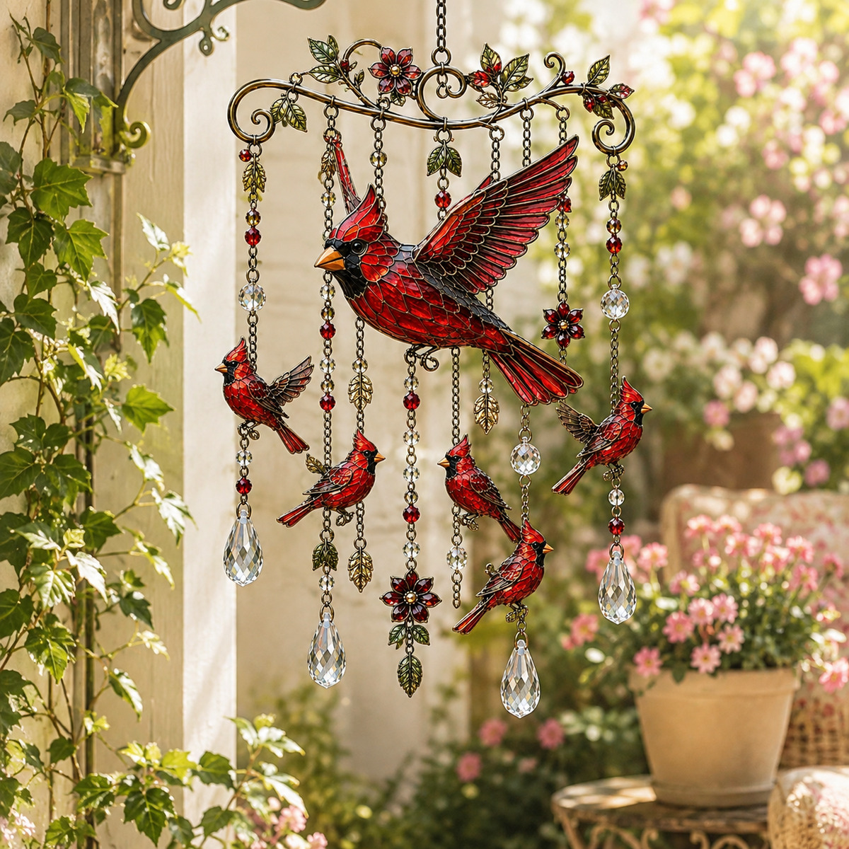 🐦 Hummingbird Wind Chime 🎐 Beauty & Melody in Every Breeze