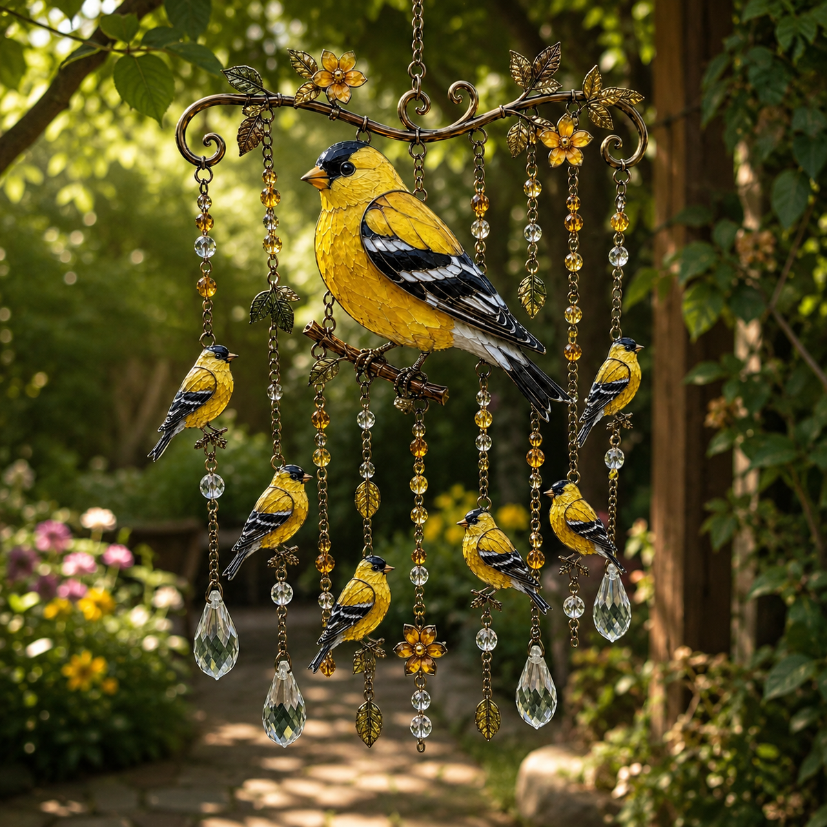 🐦 Hummingbird Wind Chime 🎐 Beauty & Melody in Every Breeze